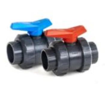 شیر توپی UPVC مهره ماسوره ای چسبی